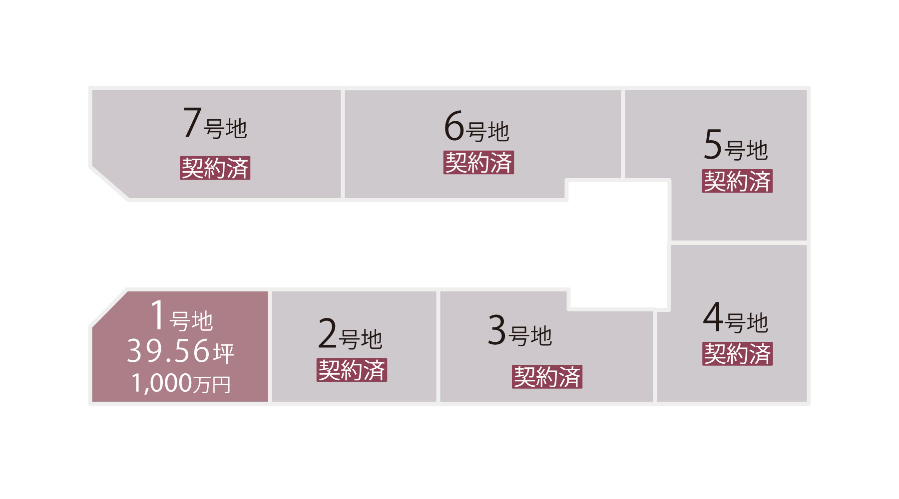 時計台5期分譲地区画図