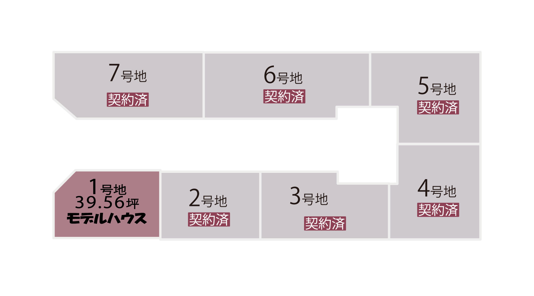 時計台5期分譲地区画図
