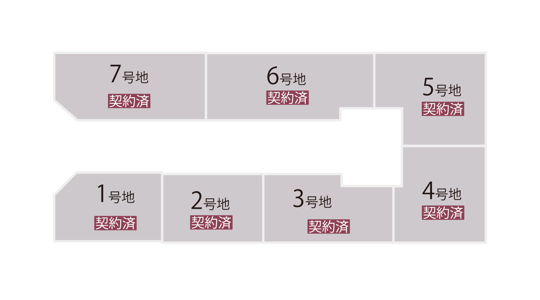 時計台5期分譲地区画図